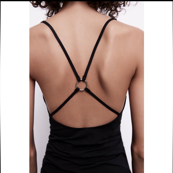 Zara draped midi dress - Picture 3 of 5